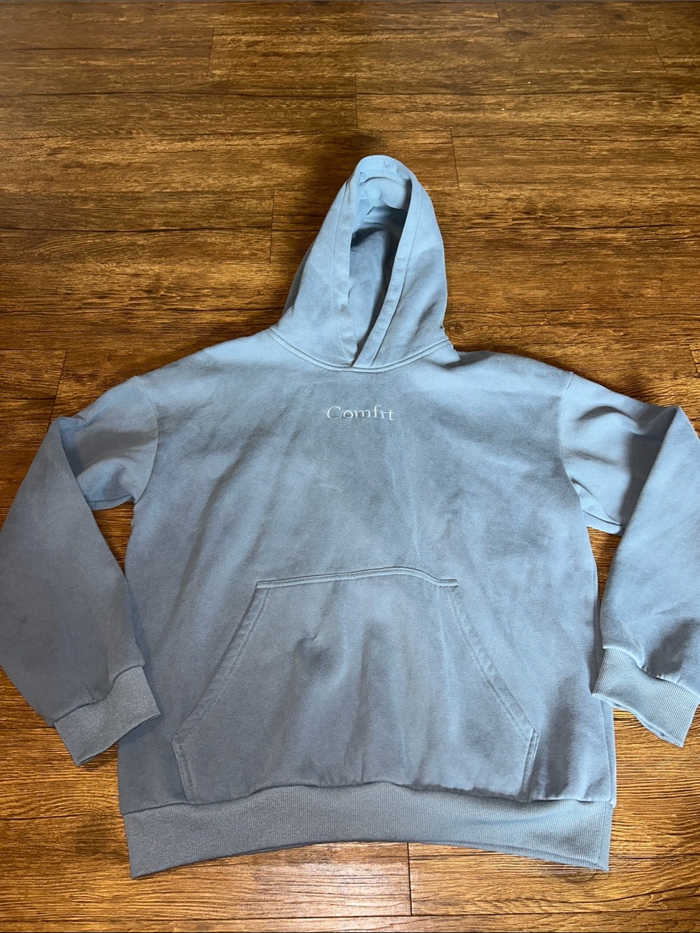 Comfrt Branded Light Blue Women's Hoodie